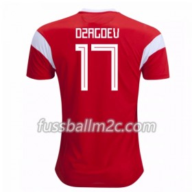 Fußballtrikots Russland Dzagoev 17 Heim Trikotsatz WM 2018